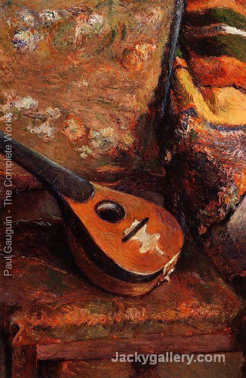Mandolin On A Chair by Paul Gauguin paintings reproduction